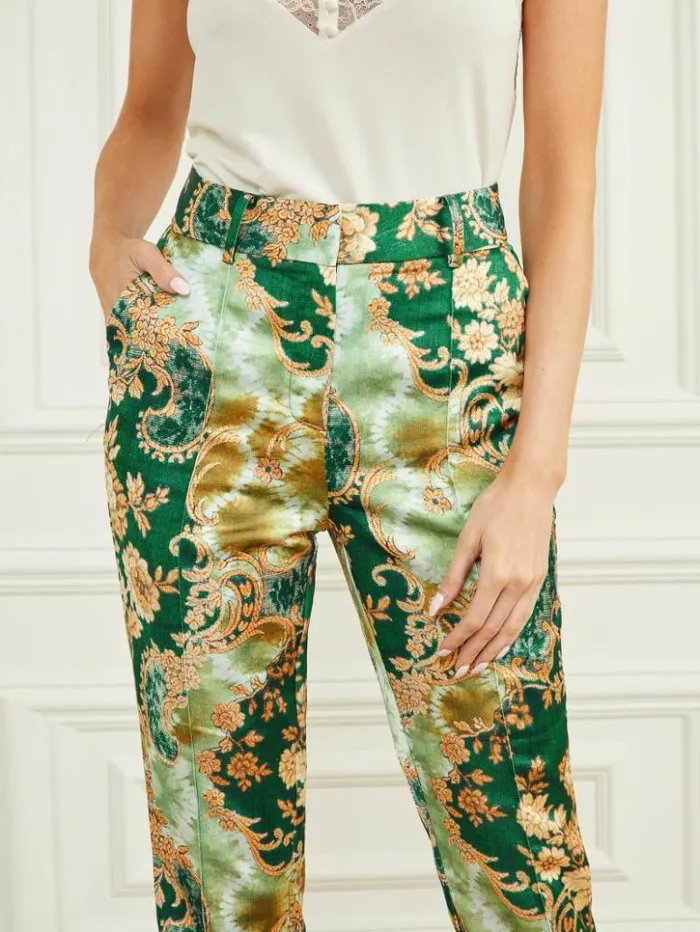 Women GUESS Bottoms Gloria Chino Pant Heirloom Print