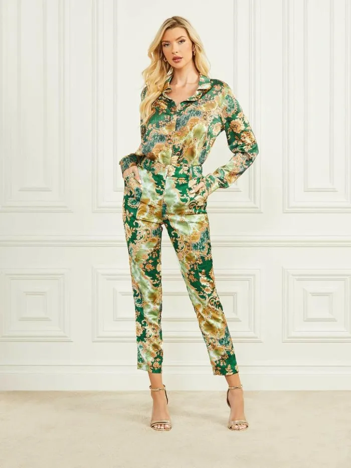 Women GUESS Bottoms Gloria Chino Pant Heirloom Print