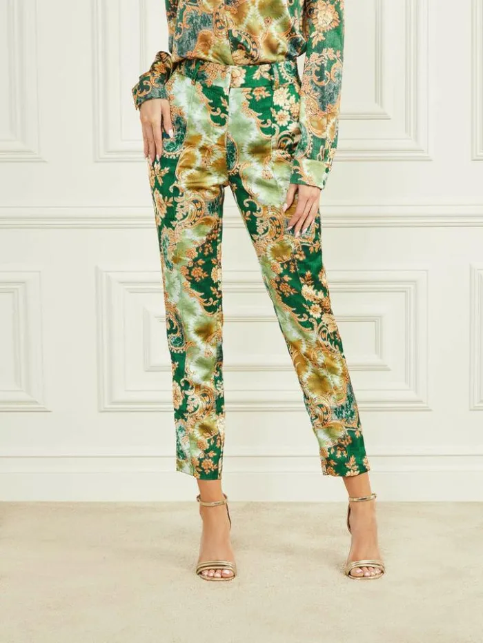 Women GUESS Bottoms Gloria Chino Pant Heirloom Print