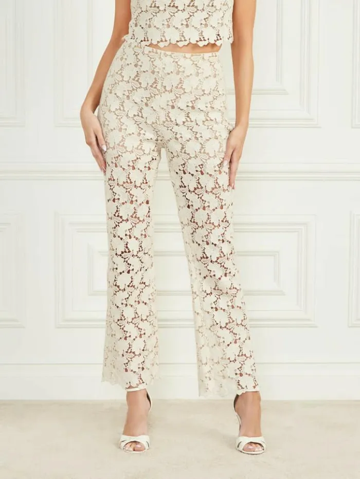 Women GUESS Bottoms Luca Lace Pant Buffy Multi