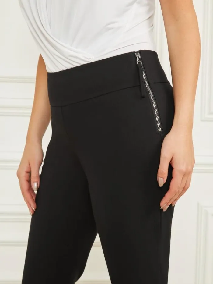 Women GUESS Bottoms Olivia Skinny Pant Jet Black