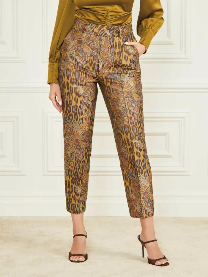 Women GUESS Bottoms Phoenix Rising Jacquard Pant Phoenix Rising Jacquard