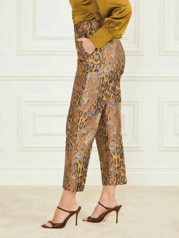 Women GUESS Bottoms Phoenix Rising Jacquard Pant Phoenix Rising Jacquard