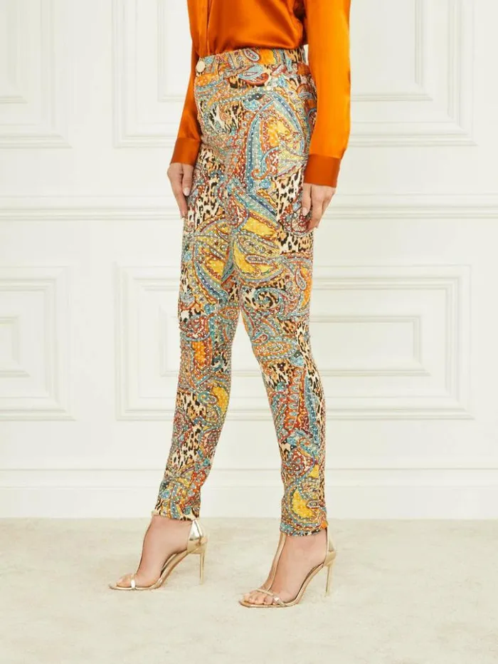 Women GUESS Bottoms Phoenix Rising Stiletto No 97 Skinny Jeans Phoenix Rising Print Women GUESS Bottoms Phoenix Rising Stiletto No 97 Skinny Jeans Phoenix Rising Print