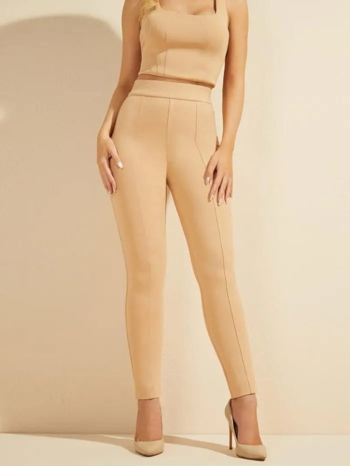 Women GUESS Bottoms The Contour Legging Nude Sand