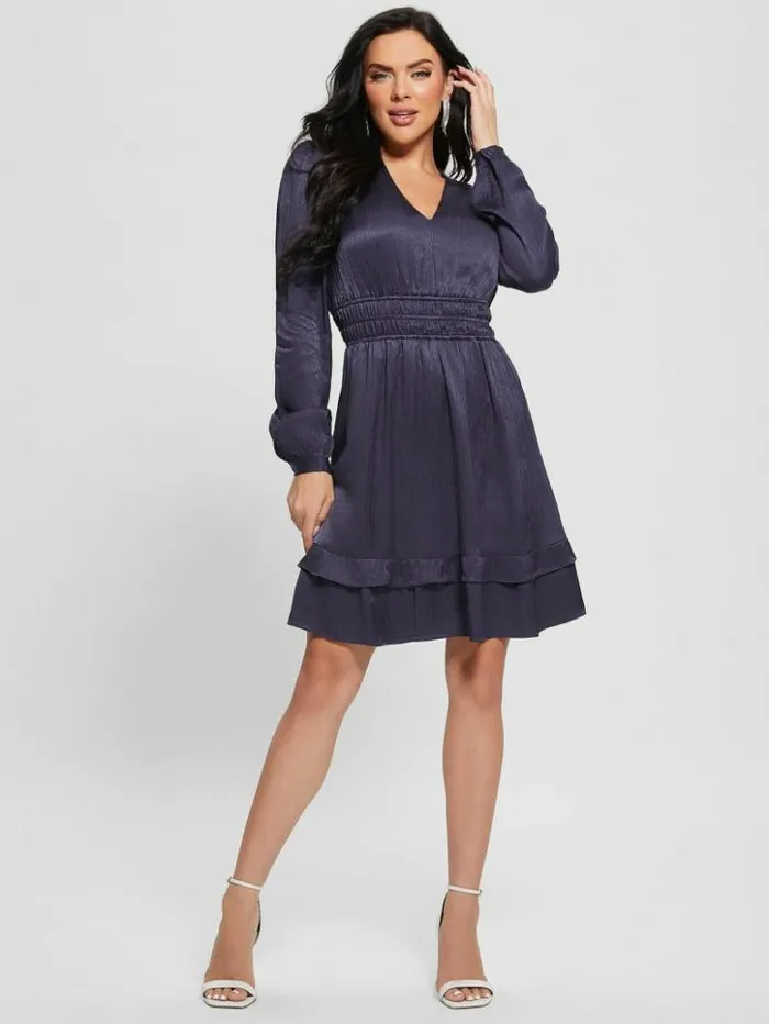 Women GUESS Dresses and Jumpsuits Brigida Dress Blackened Blue