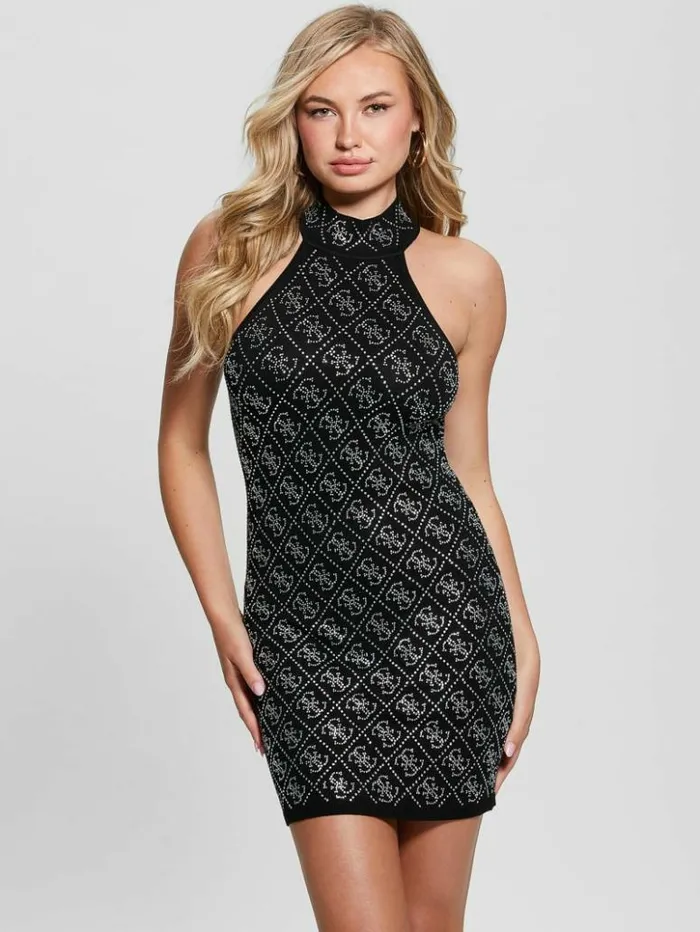 Women GUESS Dresses and Jumpsuits Celeste Quattro G Dress Black