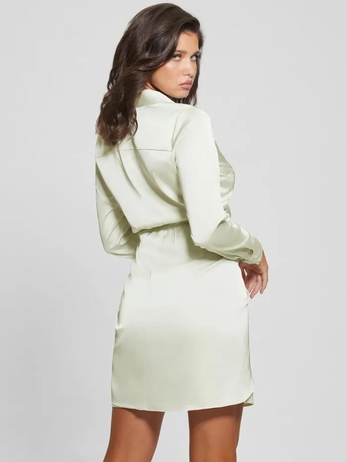 Women GUESS Dresses and Jumpsuits Eco Alya Dress Tweener Green