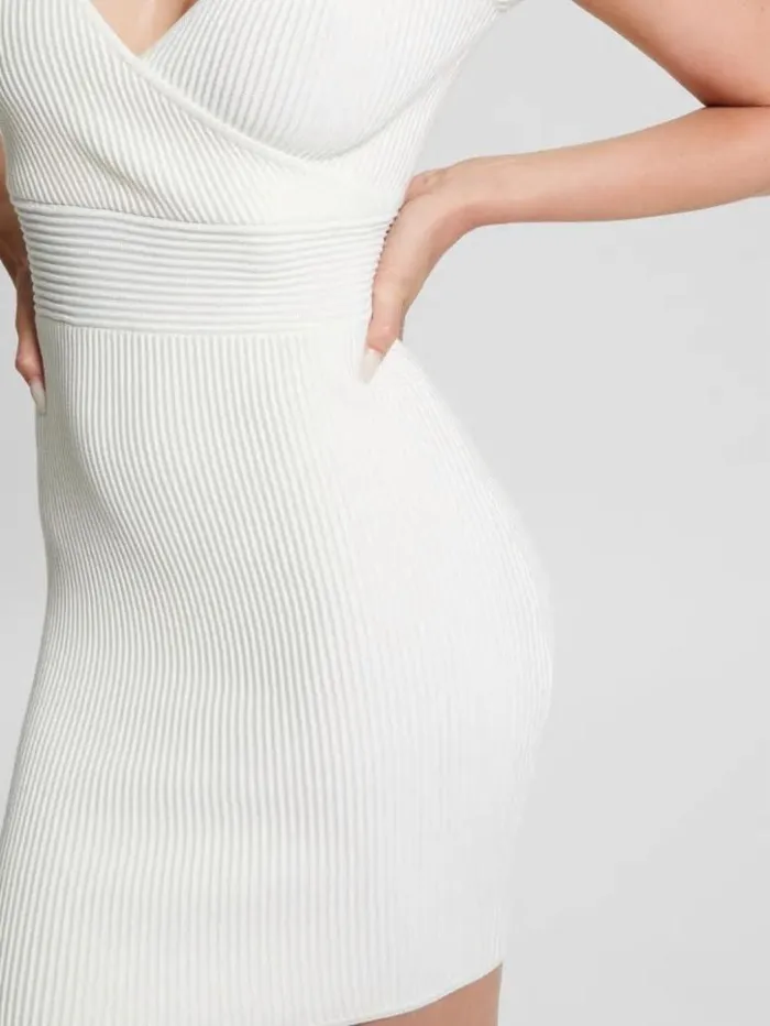 Women GUESS Dresses and Jumpsuits Eco Elise Knit Dress Dove White