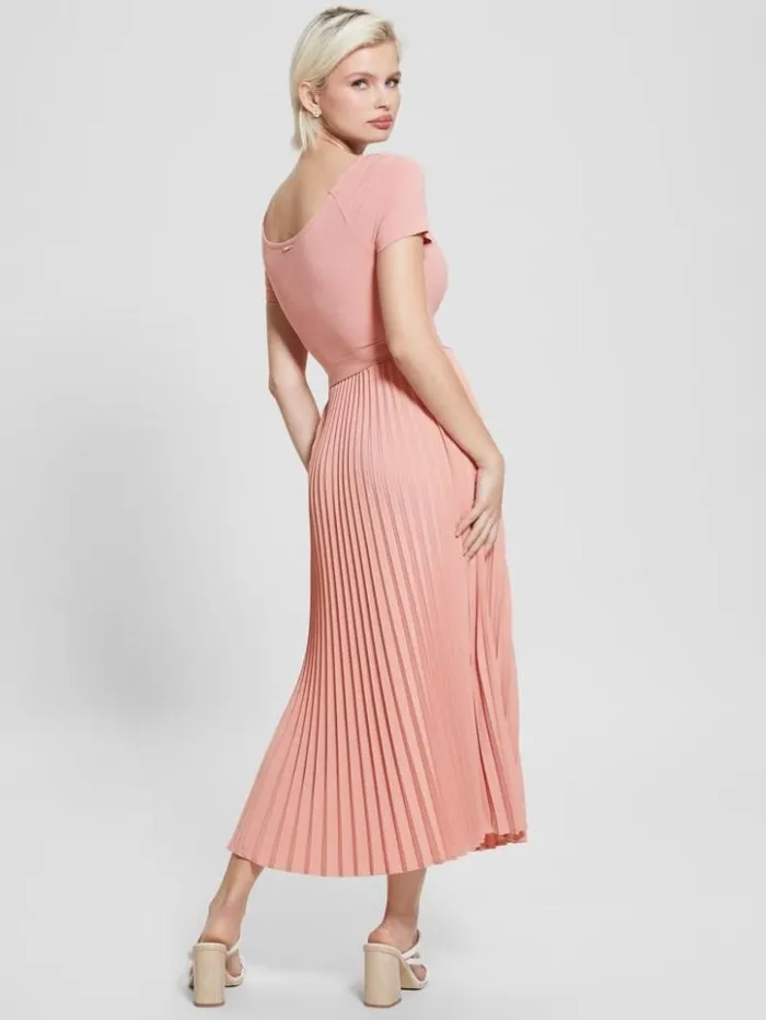 Women GUESS Dresses and Jumpsuits Eco Erynn Belted Dress Midsummer Rose