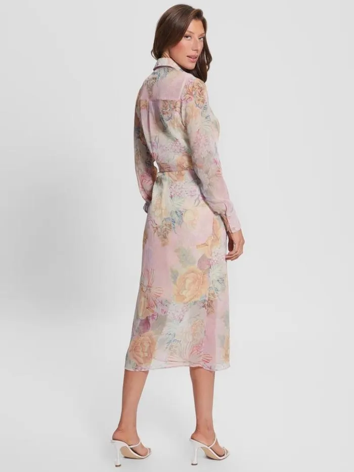 Women GUESS Dresses and Jumpsuits Eco Lama Printed Dress Digital Tapestry Print Pi Women GUESS Dresses and Jumpsuits Eco Lama Printed Dress Digital Tapestry Print Pi