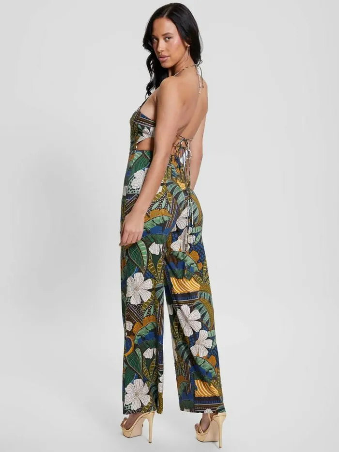Women GUESS Dresses and Jumpsuits Eco Lori OpenBack Jumpsuit Tropical Traveler Women GUESS Dresses and Jumpsuits Eco Lori OpenBack Jumpsuit Tropical Traveler