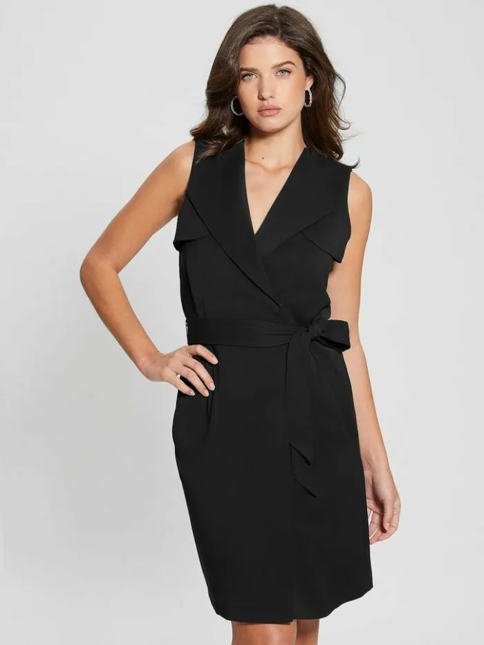 Women GUESS Dresses and Jumpsuits Everly Trench Dress Black