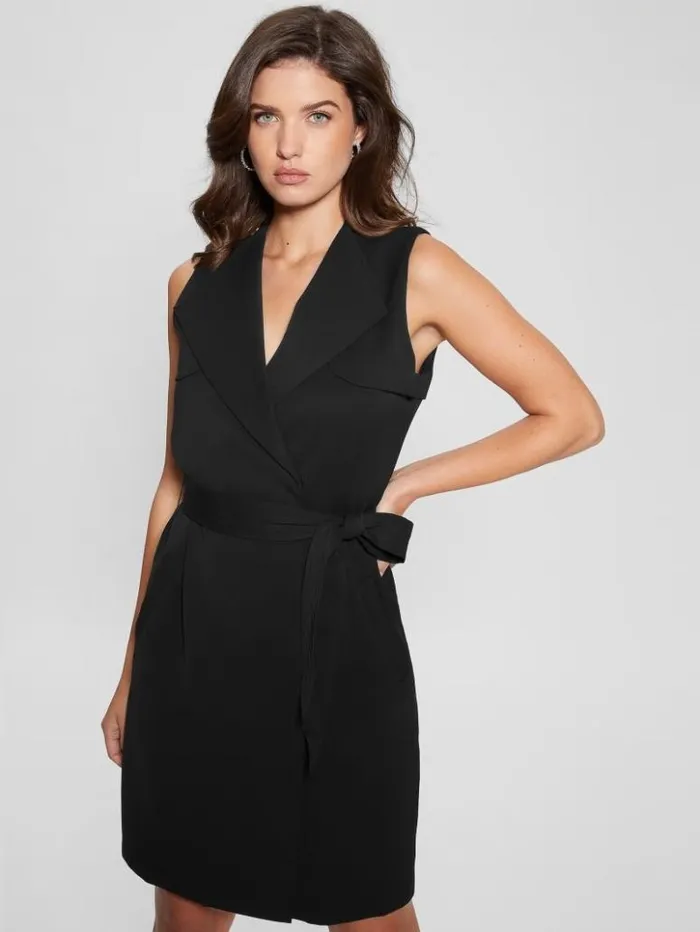 Women GUESS Dresses and Jumpsuits Everly Trench Dress Black