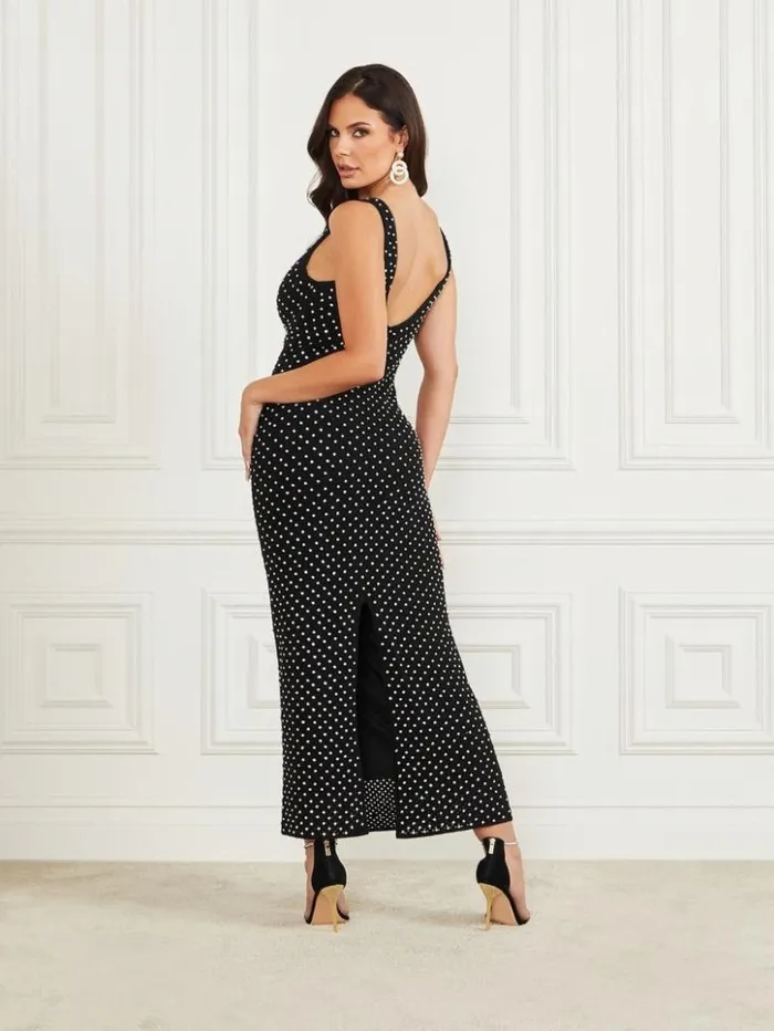 Women GUESS Dresses and Jumpsuits Marylin Sequin Dress Black