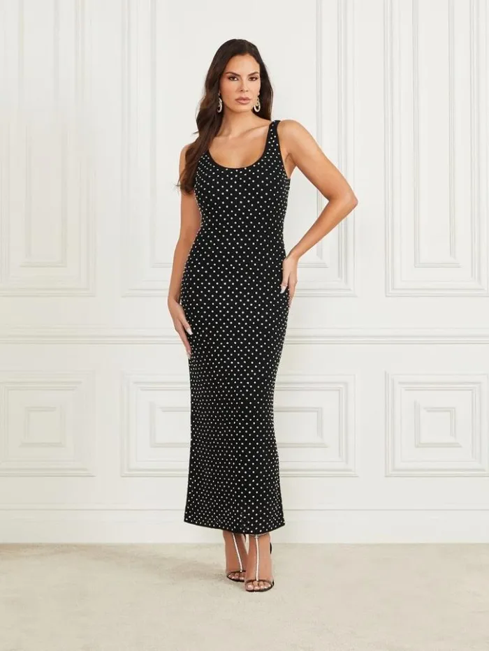 Women GUESS Dresses and Jumpsuits Marylin Sequin Dress Black