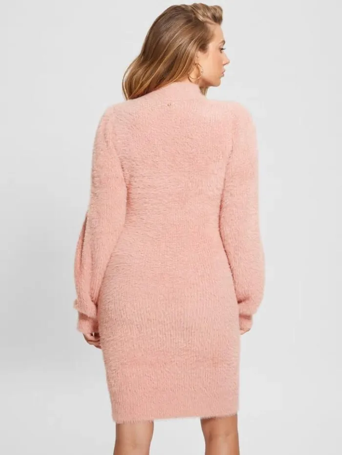 Women GUESS Dresses and Jumpsuits Sadie Mock Neck Cutout Dress Smooth Pink Multi Women GUESS Dresses and Jumpsuits Sadie Mock Neck Cutout Dress Smooth Pink Multi