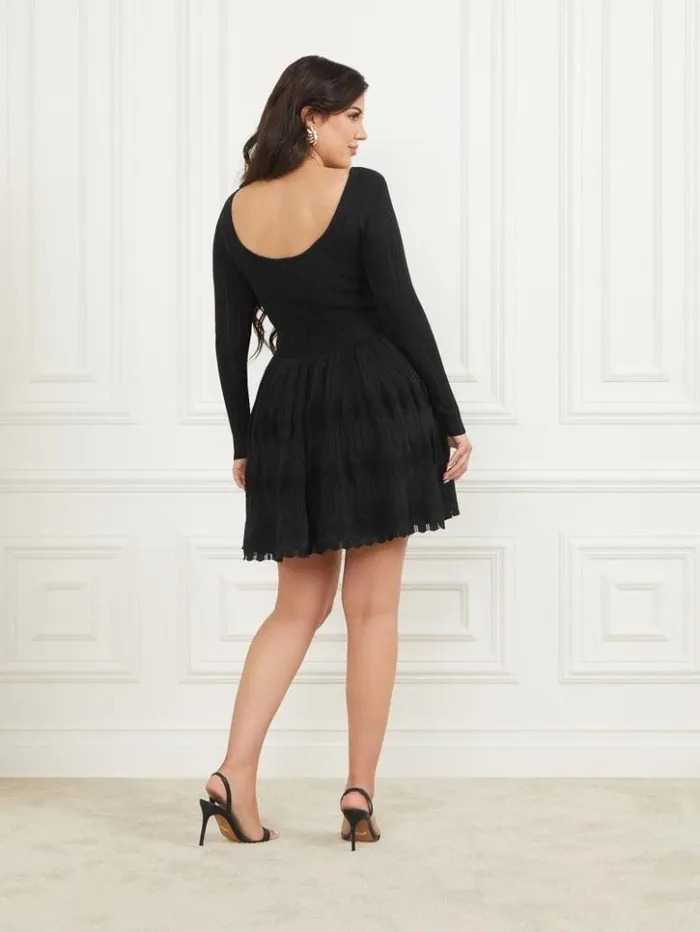 Women GUESS Dresses and Jumpsuits Tempo Sweater Dress Black