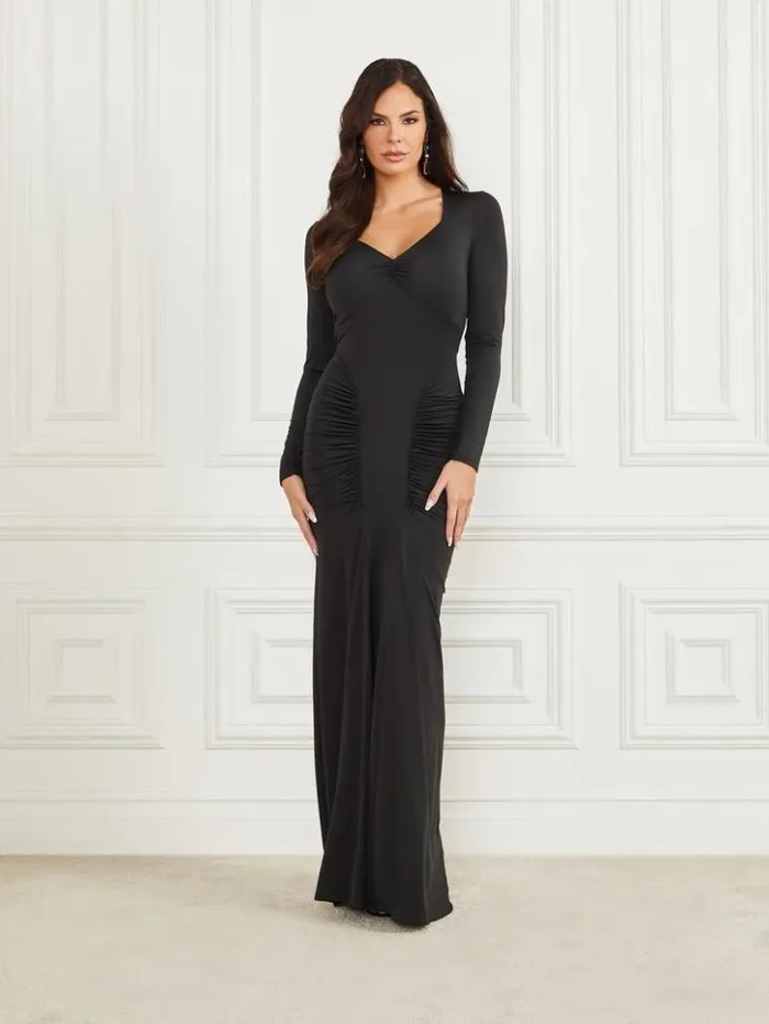 Women GUESS Dresses and Jumpsuits Thriller Maxi Dress Black