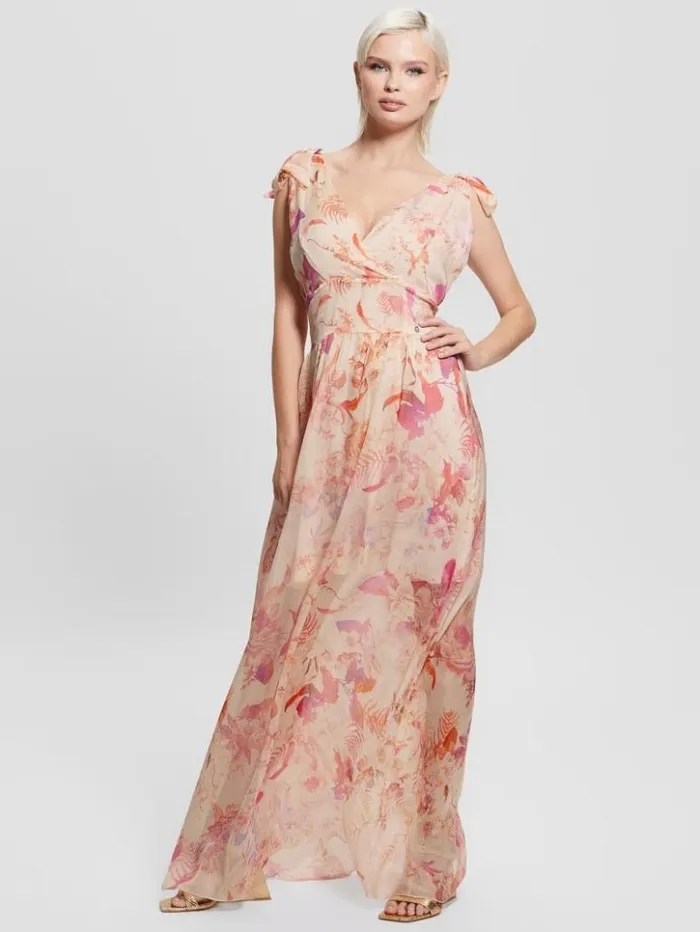 Women GUESS Dresses and Jumpsuits Venus Smocked Maxi Dress Reclaimed Romance Women GUESS Dresses and Jumpsuits Venus Smocked Maxi Dress Reclaimed Romance
