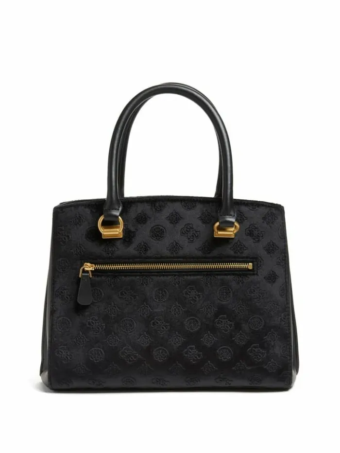 Women GUESS Handbags Ales Girlfriend Satchel Black