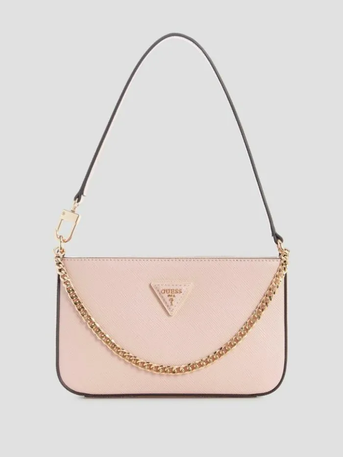 Women GUESS Handbags Brynlee Mini TopZip Shoulder Bag Pink