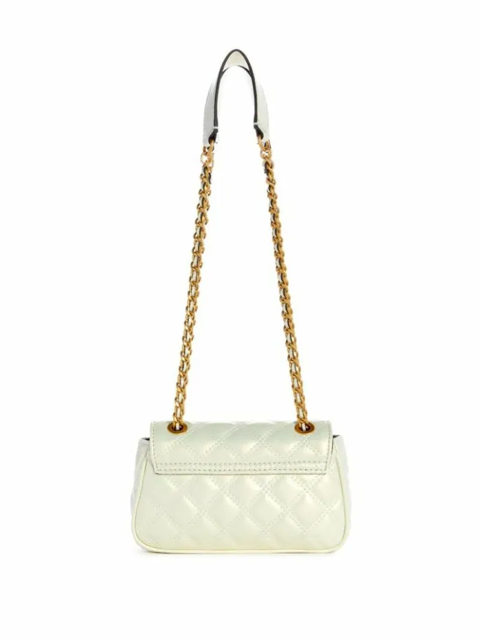 Women GUESS Handbags Giully Mini Convertible Crossbody Ivory