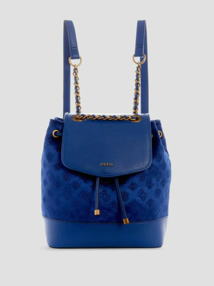 Women GUESS Handbags Inia Backpack Navy