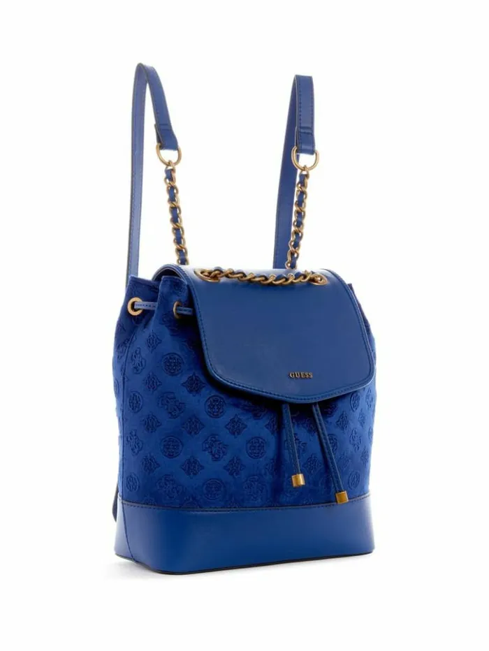 Women GUESS Handbags Inia Backpack Navy