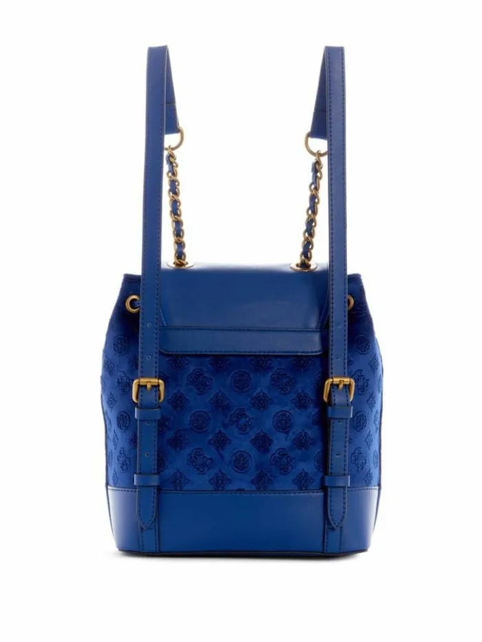 Women GUESS Handbags Inia Backpack Navy