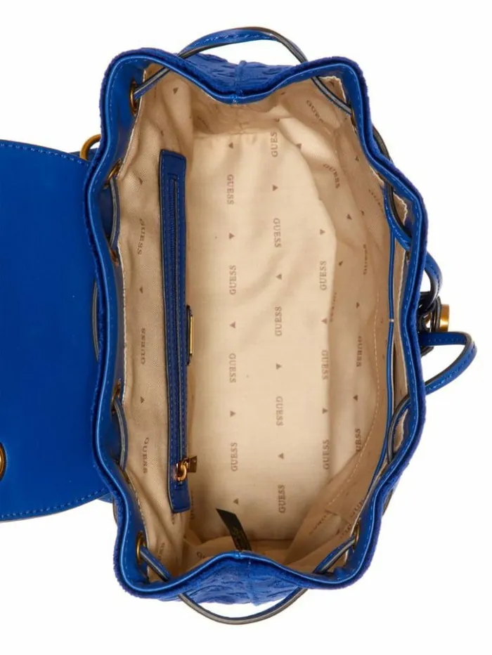 Women GUESS Handbags Inia Backpack Navy