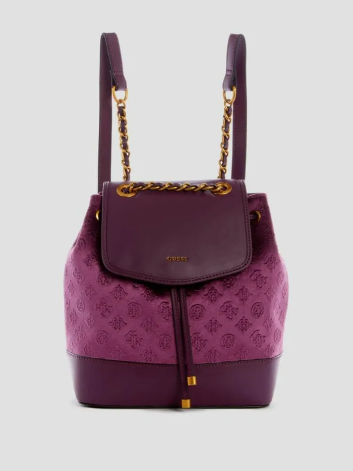 Women GUESS Handbags Inia Backpack Plu