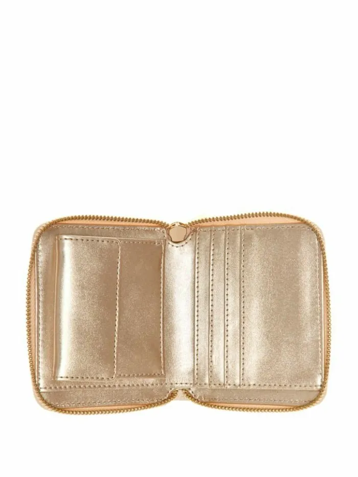 Women GUESS Handbags Izzy Small ZipAround Wallet Dove Logo