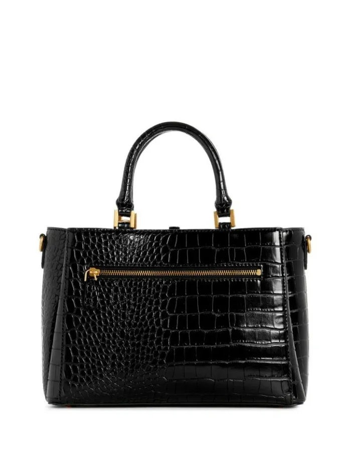 Women GUESS Handbags James Girlfriend Satchel Black