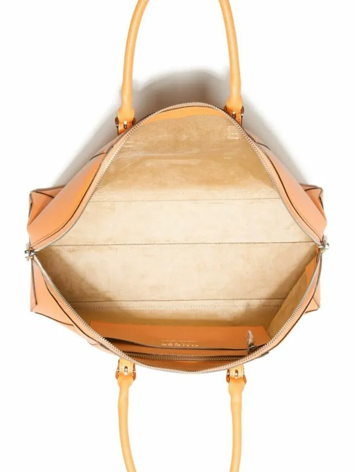 Women GUESS Handbags Lady Luxe Dome Satchel Orange