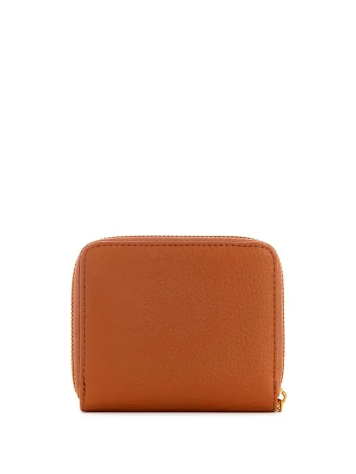 Women GUESS Handbags Laryn Small ZipAround Wallet Cognac