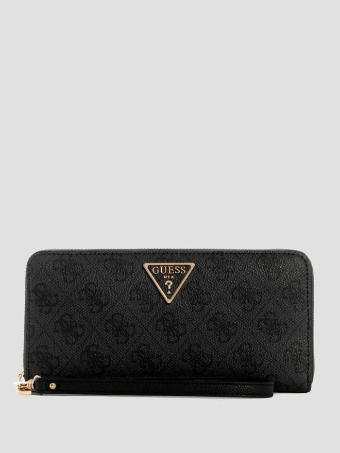 Women GUESS Handbags Laurel Large ZipAround Wallet Cloud Wash