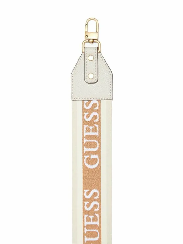 Women GUESS Handbags Logo Crossbody Strap Taupe
