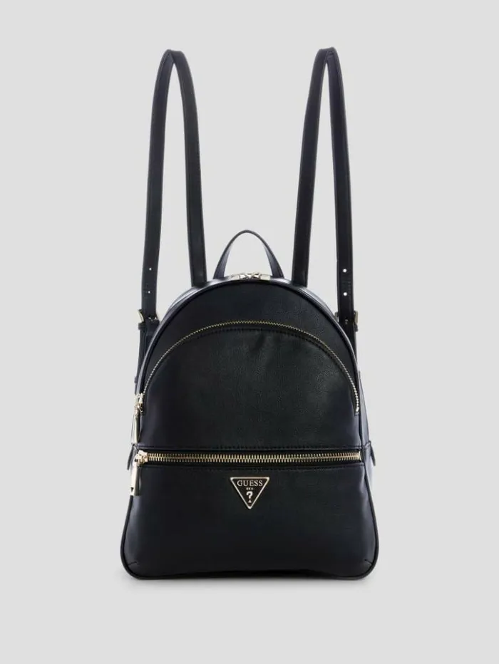 Women GUESS Handbags Manhattan Large Backpack Black