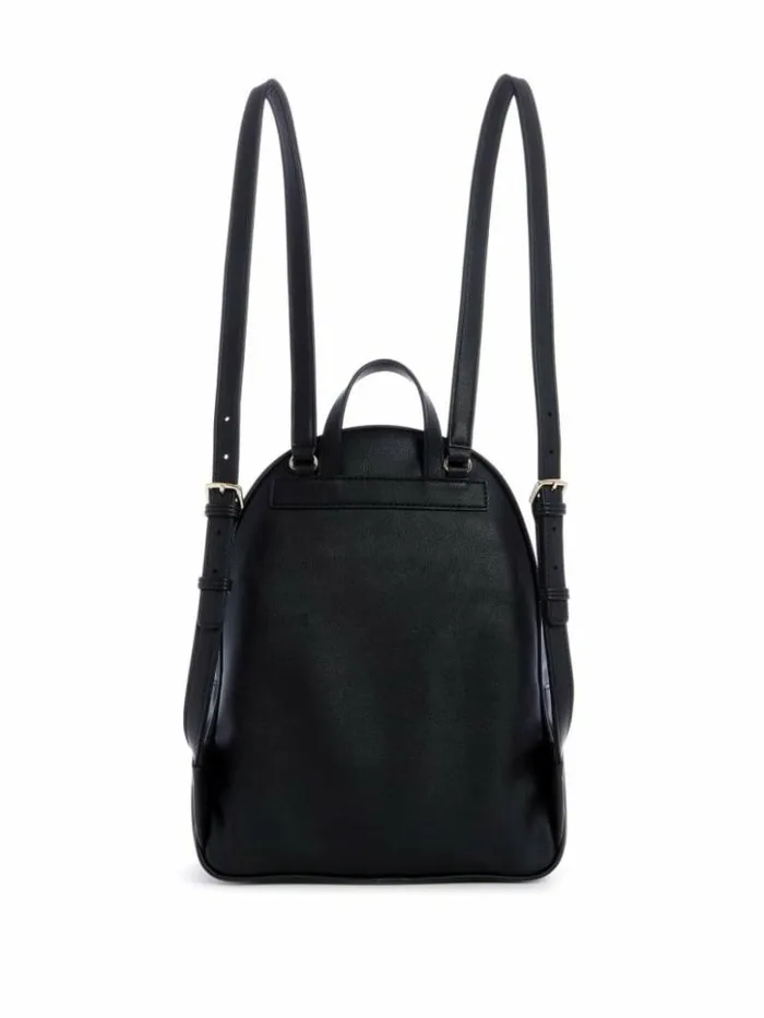 Women GUESS Handbags Manhattan Large Backpack Black