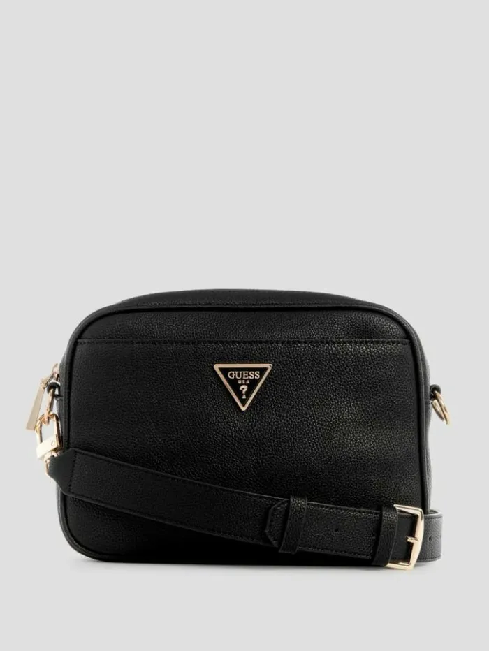 Women GUESS Handbags Meridian Camera Bag Black