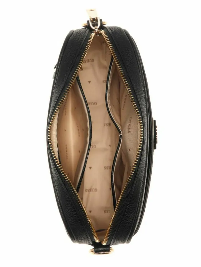 Women GUESS Handbags Meridian Camera Bag Black