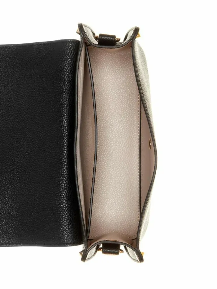 Women GUESS Handbags Meridian FoldOver Shoulder Bag Black