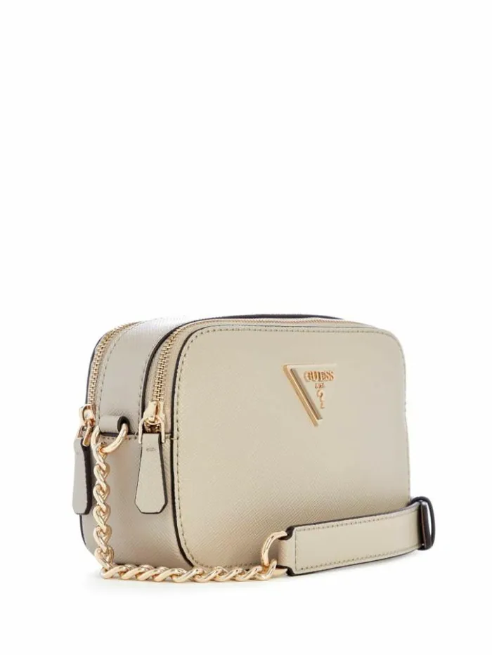 Women GUESS Handbags Noelle Camera Crossbody Taupe