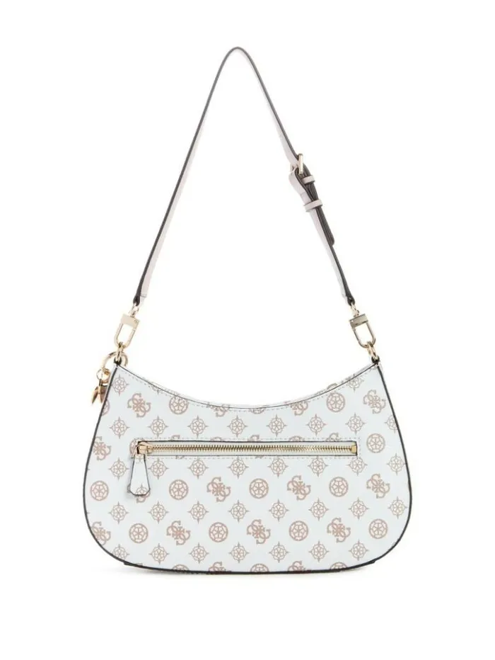 Women GUESS Handbags Noelle Peony Logo Shoulder Bag Willow