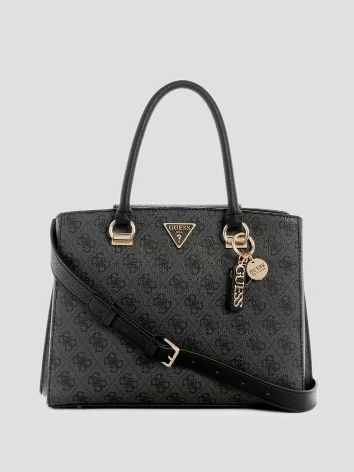 Women GUESS Handbags Noelle Quattro G Girlfriend Satchel Cloud Wash