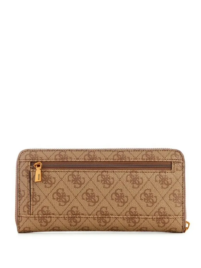 Women GUESS Handbags Sestri Logo Large ZipAround Wallet Light Vintage