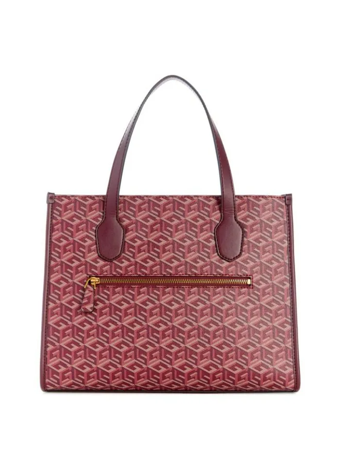 Women GUESS Handbags Silvana G Cube Tote Montego Wash