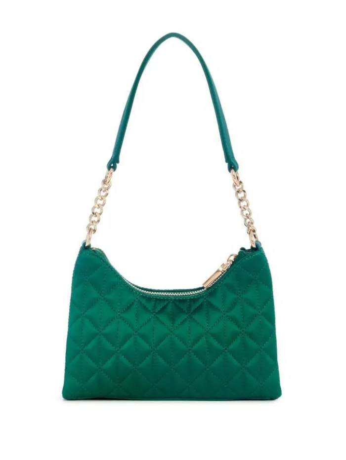 Women GUESS Handbags Velina Quilted Satin Mini Shoulder Bag Bleuemerson Wash Women GUESS Handbags Velina Quilted Satin Mini Shoulder Bag Bleuemerson Wash