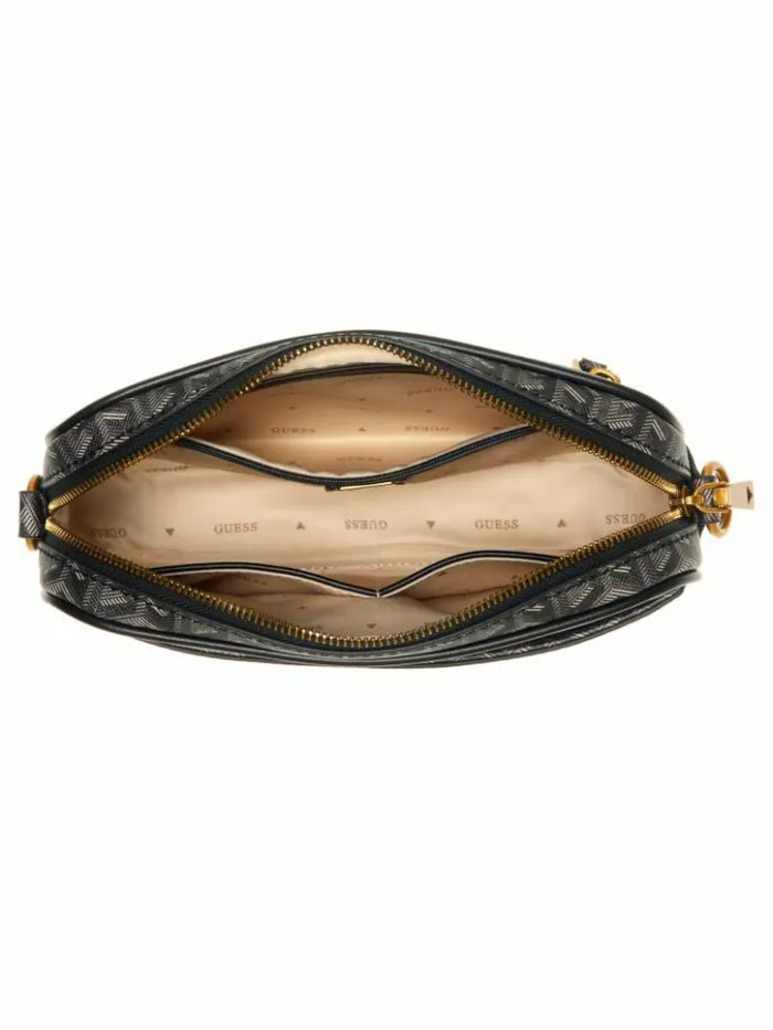 Women GUESS Handbags Vikky Camera Bag Chief Green